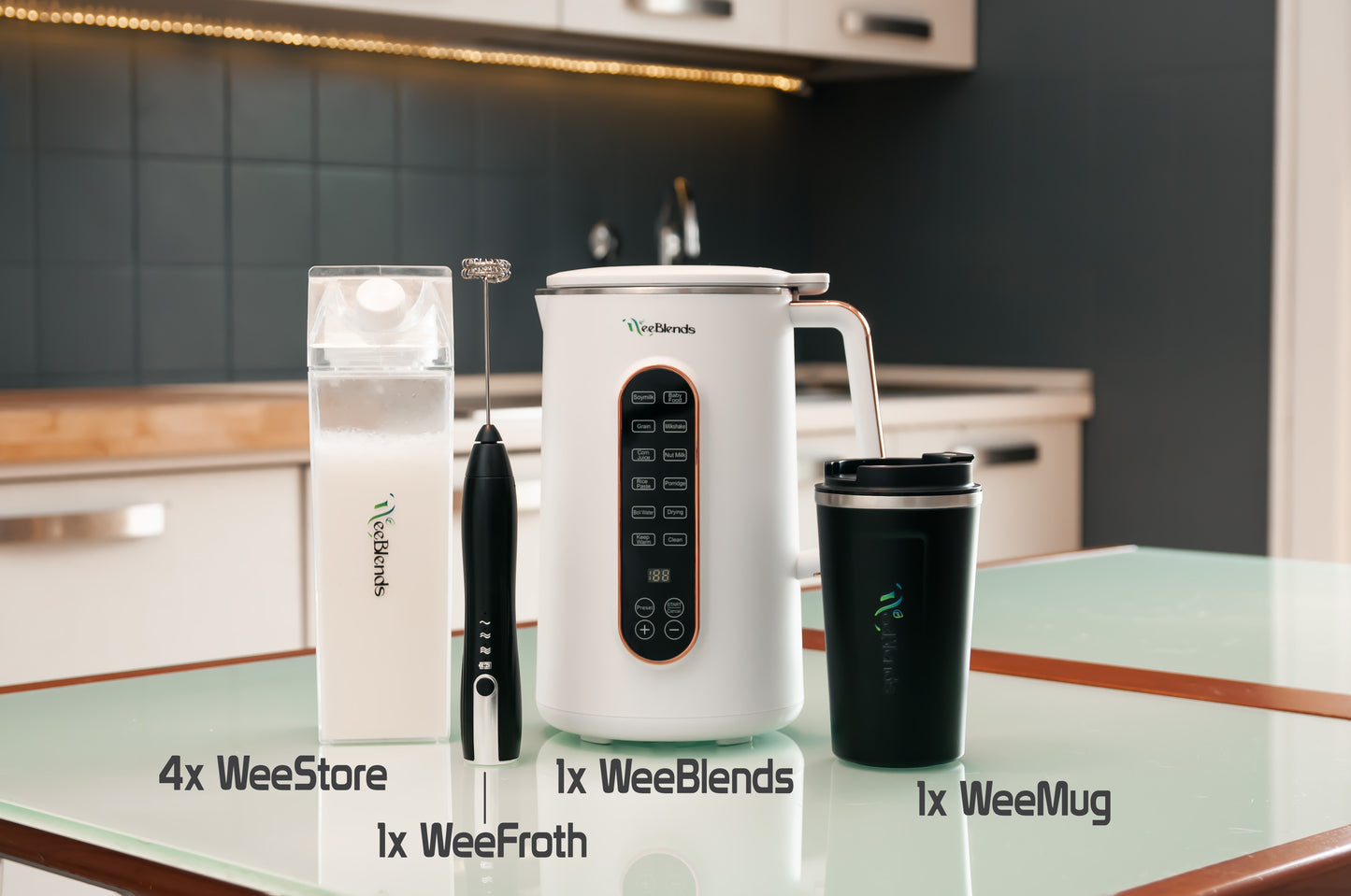 WeeBlends - (w/ 4x WeeStore, 1x WeeFroth, 1x WeeMug)